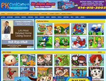 Tablet Screenshot of pkcoolgames.com